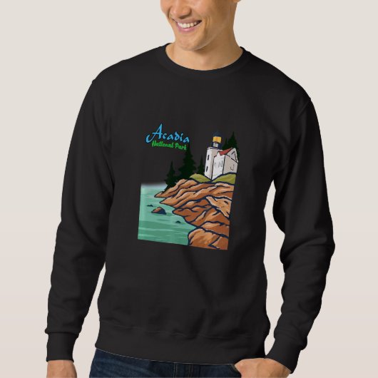 Sweatshirt Parc national cool Acadia Maine Tourist (Devant)