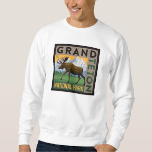 Sweatshirt Parc national de Grand Teton Moose
