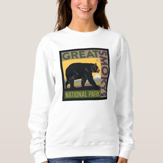 Sweatshirt Parc national de Great Smoky Mountain| Ours (Devant)