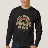 Sweatshirt Parc national de Haleakala Hawaii Retro (Devant)