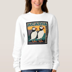 Sweatshirt Parc national de l'Acadie, Maine   Puffins