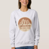 Sweatshirt Parc national de Yellowstone Randonnée Camping (Devant)