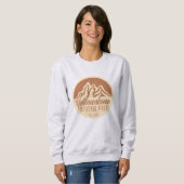 Sweatshirt Parc national de Yellowstone Randonnée Camping (Devant entier)
