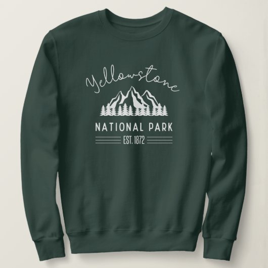 Sweatshirt Parc national de Yellowstone Randonnée Camping (Design devant)