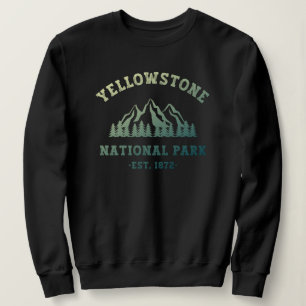 Sweatshirt Parc national de Yellowstone Randonnée rayonnant C