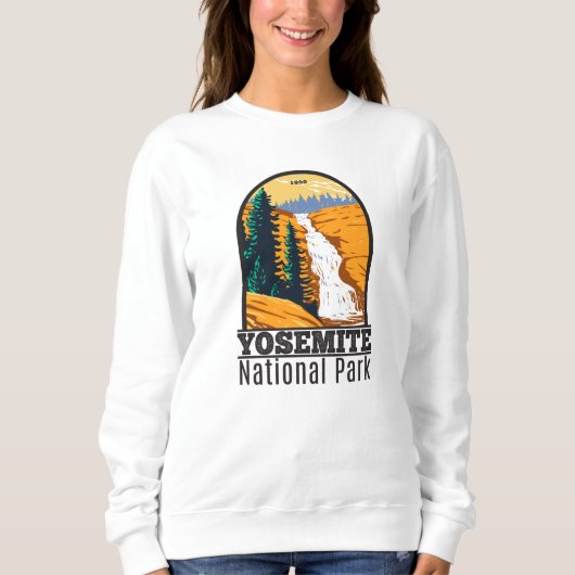 Sweatshirt Parc national de Yosemite Chutes Chilnualna Califo (Devant)