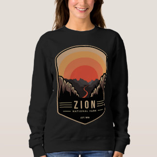 Sweatshirt Parc national de Zion Rétro Vintage