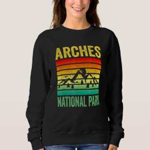 Sweatshirt Parc national des Arches Moab Utah Retro Sunset So