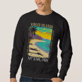 Sweatshirt Parc national des Îles Vierges Trunk Bay en état d (Devant)