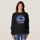 Sweatshirt Parc national des Rocheuses Colorado Retro (Devant entier)