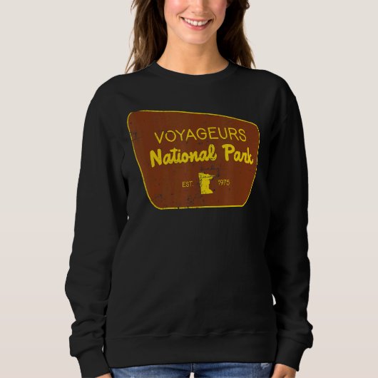 Sweatshirt Parc national des Voyageurs Minnesota Nature Distr (Devant)