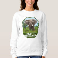 Parc national d'Etosha Namibie Elephant Aquarelle