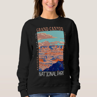 Sweatshirt Parc national du Grand Canyon Arizona Vint en détr