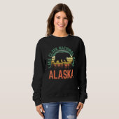 Sweatshirt Parc national du lac Clark Alaska Ours Nature (Devant entier)