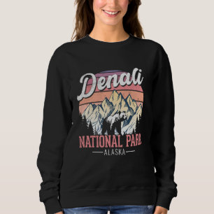 Sweatshirt Parc national du Mont-Denali vintage Montagne de l