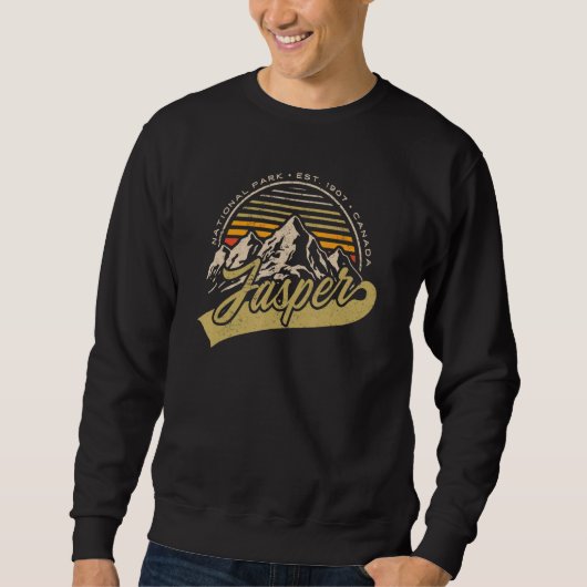 Sweatshirt Parc national Jasper Alberta Exploration Canada Tr (Devant)