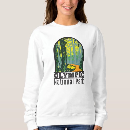 Sweatshirt Parc national olympique Washington Hoh Rainforest (Devant)