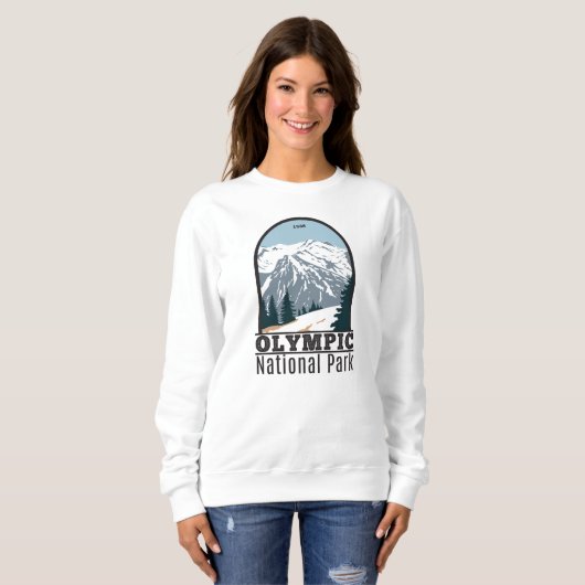 Sweatshirt Parc national olympique Washington Vintage (Devant entier)