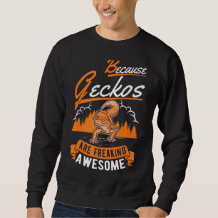 Sweatshirt Parce Que Geckos Frappe Gecko Géant