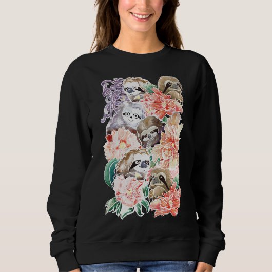 Sweatshirt Parce que les fentes couleur d'eau (Devant)