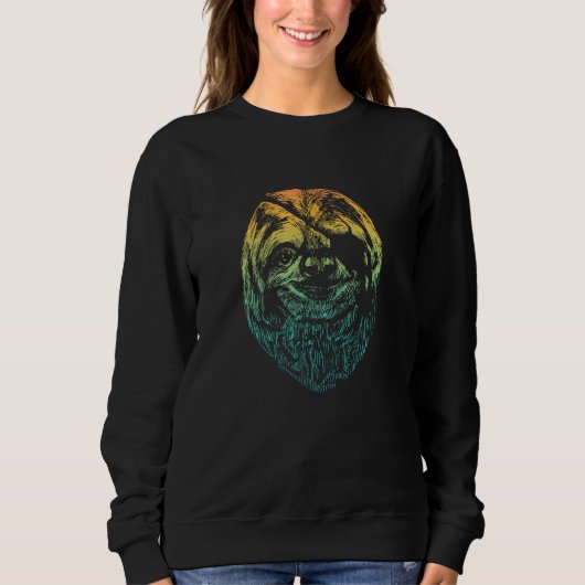 Sweatshirt Paresseux COOL avec cache-œil (Devant)