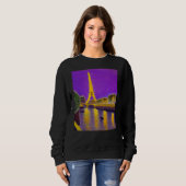 Sweatshirt Paris le long de la Seine sous les étoiles (Devant entier)
