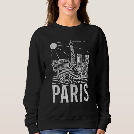 Sweatshirt Paris  Paris Touris  France  Tee Paris 1 (Devant)