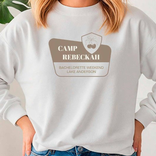 Sweatshirt Park Camp Bach Bridesmaid Wedding Party Group