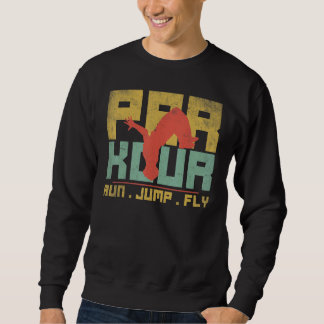 Sweatshirt Parkour Course Saut Voler Passe-temps Extérieur Mo