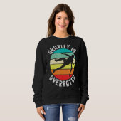 Sweatshirt Parkour Free Running Traceur Retro Gravit (Devant entier)