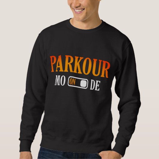 Sweatshirt Parkour Moder Sur La Typographie Moderne (Devant)