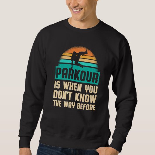 Sweatshirt Parkour Pour Parkour Runner Traceur Freestyle Runn (Devant)