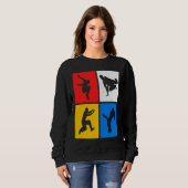 Sweatshirt Parkour Retro Freerunning Freerunner Jumping (Devant entier)