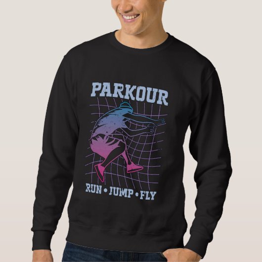 Sweatshirt Parkour Run Jump Fly Love Freerunning Backflip Pa (Devant)