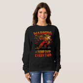 Sweatshirt Parkour Warning I jump over everything funny sayin (Devant entier)