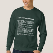 SWEATSHIRT "PARLE COMME UN IRISHMAN", ST. JOUR DE PATRICK (Devant)