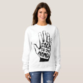 Sweatshirt Parler À La Main (Devant entier)