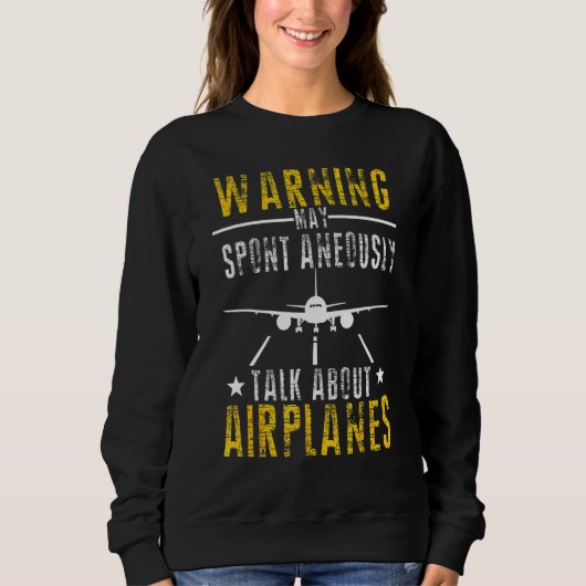 Sweatshirt Parler D'Avions - Pilote Et Aviation 1 (Devant)