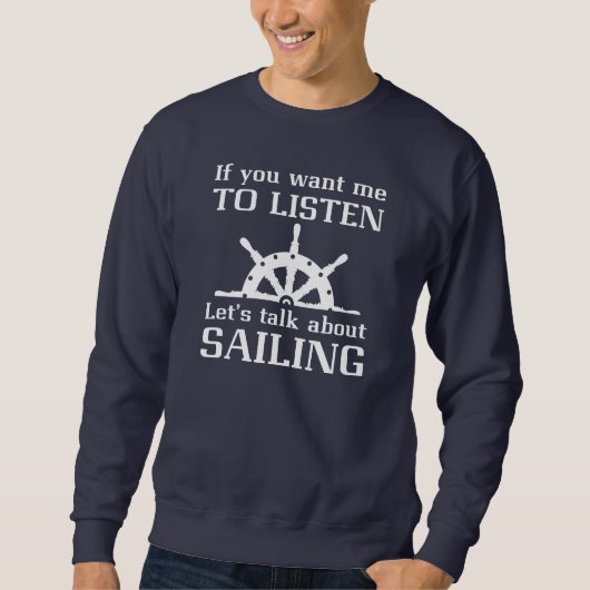 Sweatshirt Parler de navigation (Devant)