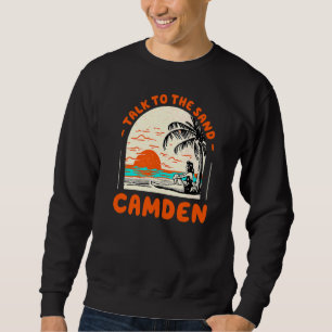 Sweatshirt Parlez À Sand Camden Beach Maine Ocean Summer S