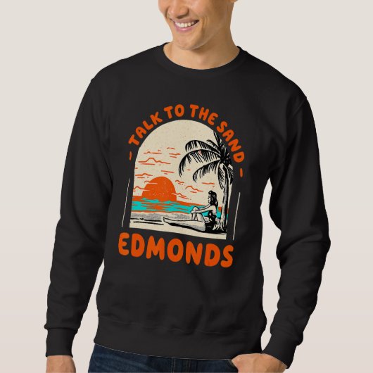 Sweatshirt Parlez À Sand Edmonds Beach Washington Ocean Su (Devant)