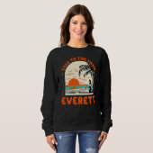 Sweatshirt Parlez Au Sand Everett Beach Washington Ocean Su (Devant entier)