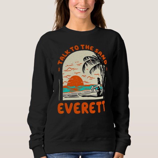 Sweatshirt Parlez Au Sand Everett Beach Washington Ocean Su (Devant)
