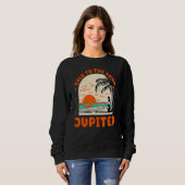 Sweatshirt Parlez Au Sand Jupiter Beach Florida Ocean Summe (Devant entier)