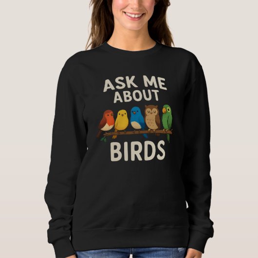 Sweatshirt Parlez-moi des oiseaux (Devant)