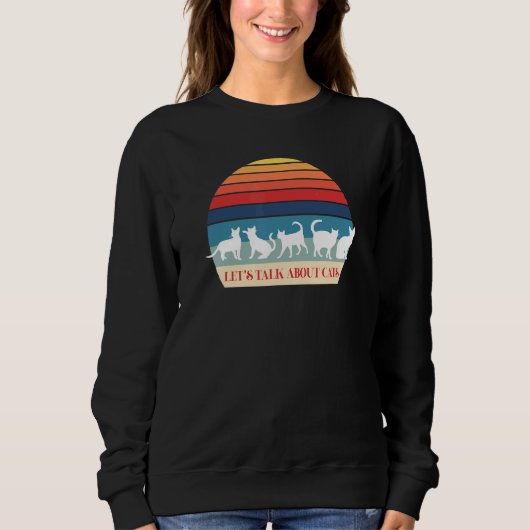 Sweatshirt Parlons des chats (Devant)