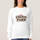 Sweatshirt parme de poulet (Devant)
