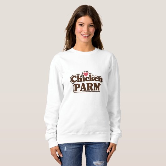Sweatshirt parme de poulet (Devant entier)