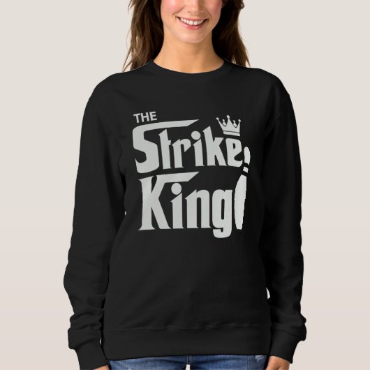 Sweatshirt Parodie de Bowling Ligue King Bowler (Devant)