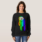 Sweatshirt Paroi arc-en-ciel excitée (Devant entier)